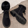 Harper | Women's Lace-Up Boots | Faux Fur