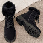 Harper | Women's Lace-Up Boots | Faux Fur · PNY