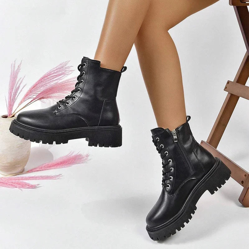 Harper | Women's Lace-Up Boots | Fleece-Lined · PNY