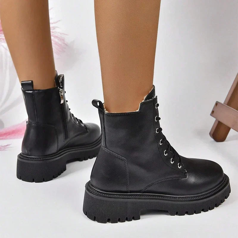 Harper | Women's Lace-Up Boots | Fleece-Lined · PNY