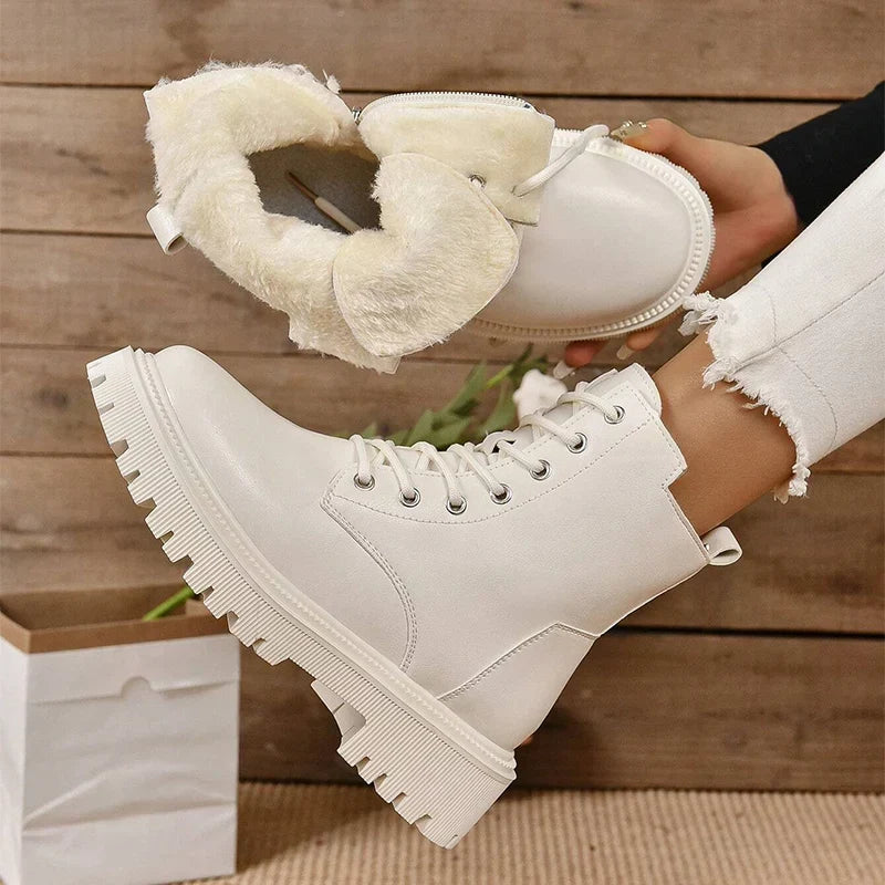 Harper | Women's Lace-Up Boots | Fleece-Lined · PNY