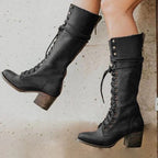 Harper | Women's Lace-Up Boots | Knee-High · PNY