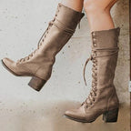 Harper | Women's Lace-Up Boots | Knee-High · PNY