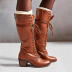 Harper | Women's Lace-Up Boots | Knee-High · PNY