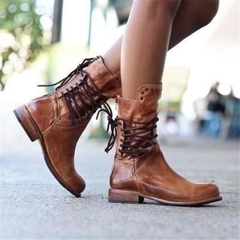 Harper | Women's Lace-Up Boots | Studded Detail · PNY