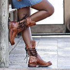 Harper | Women's Lace-Up Boots | Studded Detail · PNY