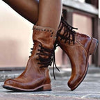 Harper | Women's Lace-Up Boots | Studded Detail · PNY
