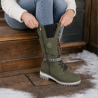 Harper | Women's Lace-Up Combat Boots | Side Zip · PNY