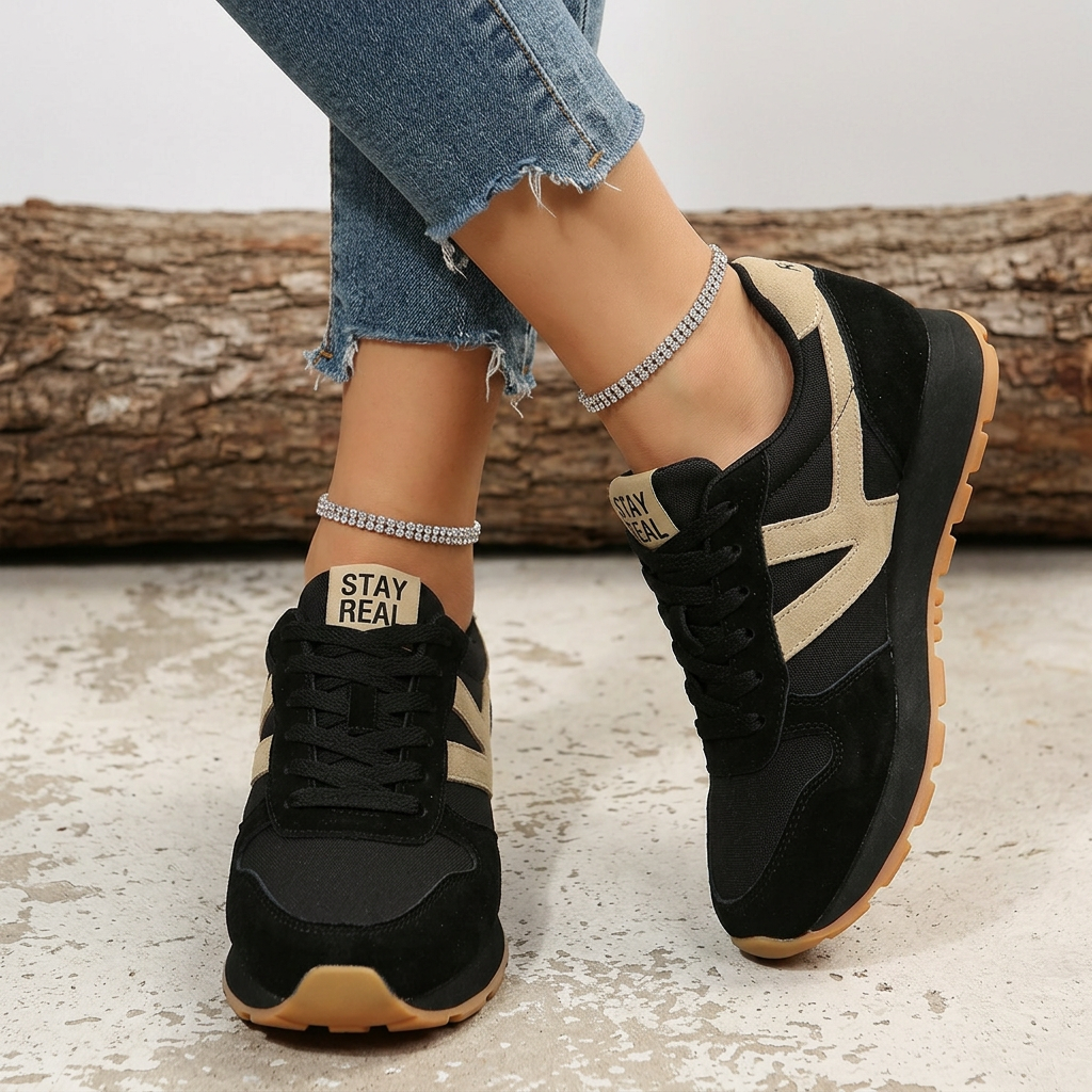 Harper | Women's Lace-Up Sneakers | Colorblock · PNY