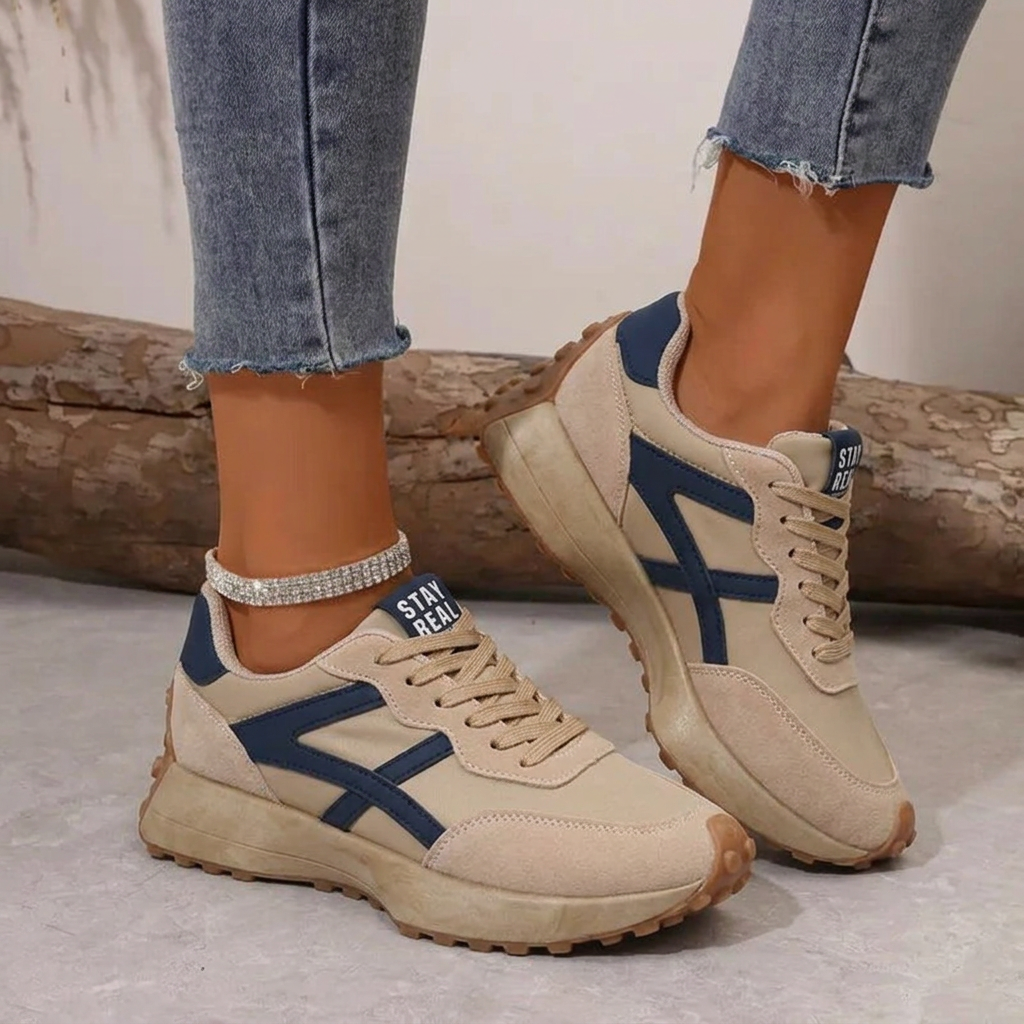 Harper | Women's Lace-Up Sneakers | Colorblock · PNY
