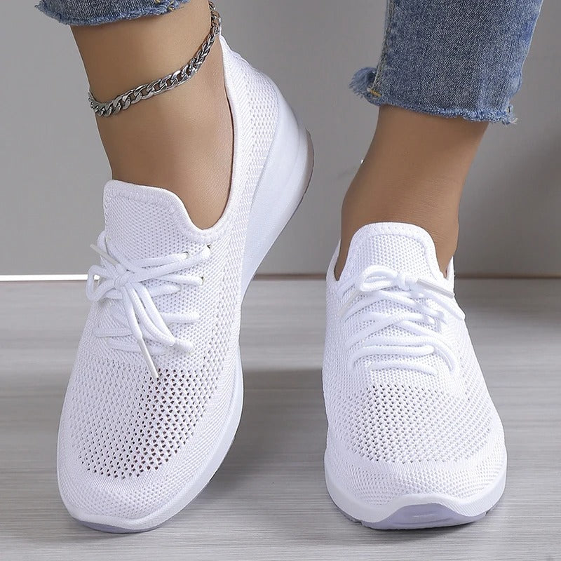 Harper | Women's Lace-Up Sneakers | Knit Mesh · PNY