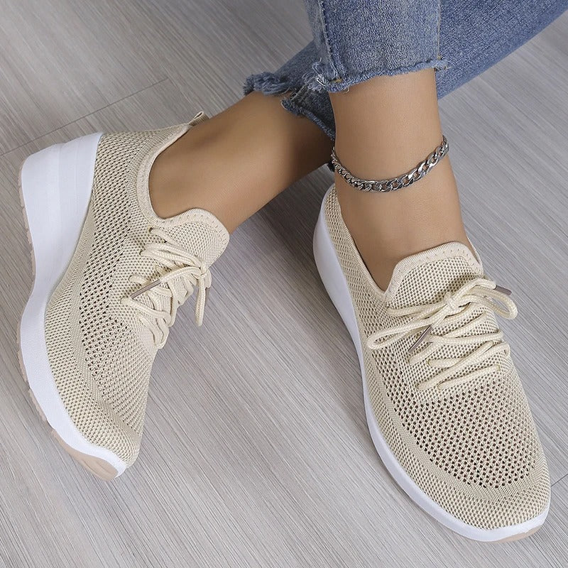 Harper | Women's Lace-Up Sneakers | Knit Mesh · PNY