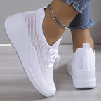 Harper | Women's Lace-Up Sneakers | Knit Mesh · PNY