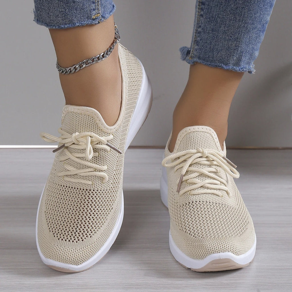 Harper | Women's Lace-Up Sneakers | Knit Mesh · PNY
