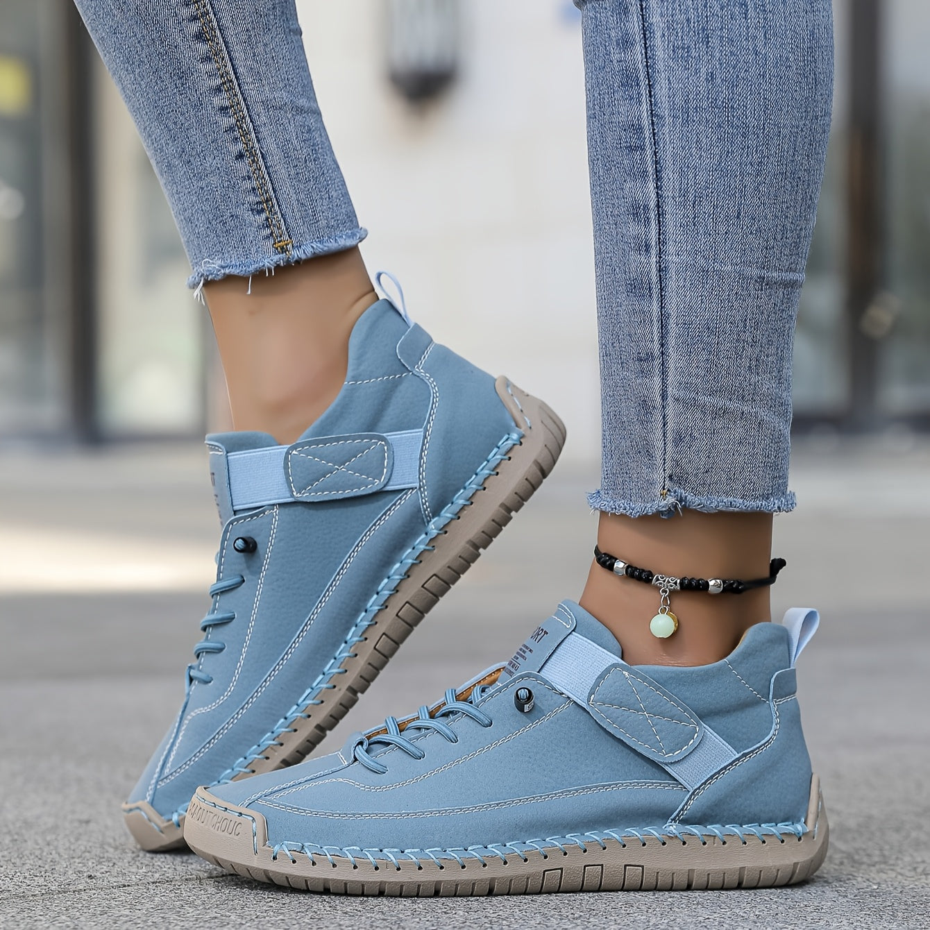 Harper | Women's Lace-Up Sneakers | Stitched Detail · PNY