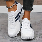 Harper | Women's Lace-Up Sneakers | Striped · PNY