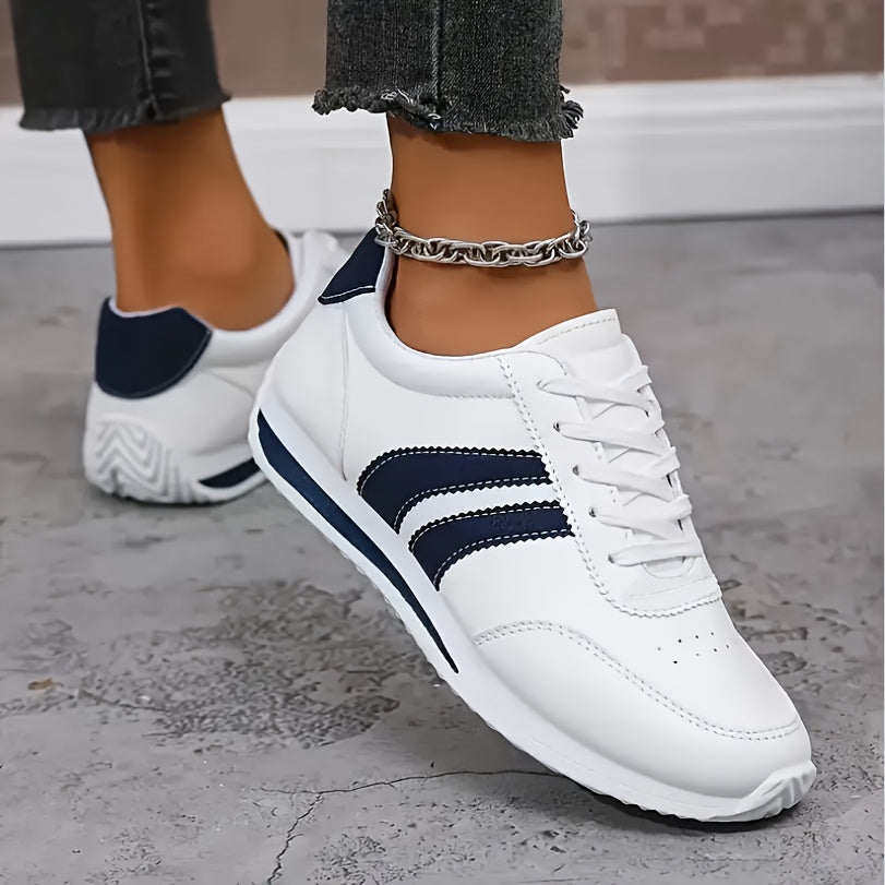 Harper | Women's Lace-Up Sneakers | Striped · PNY