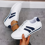 Harper | Women's Lace-Up Sneakers | Striped · PNY