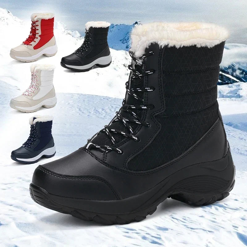 Harper | Women's Lace-Up Snow Boots | Fur-Lined · PNY