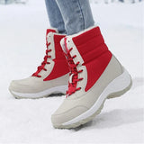 Harper | Women's Lace-Up Snow Boots | Grooved Outsole