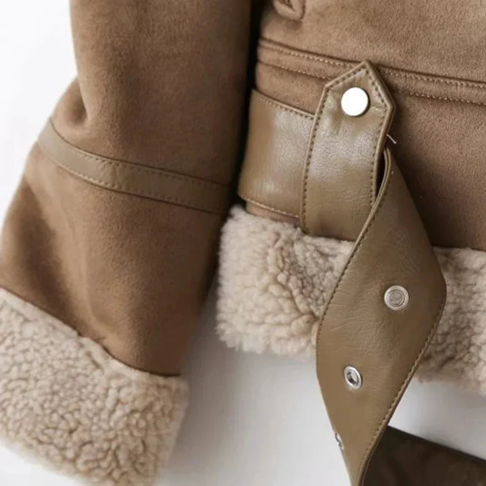 Harper | Women's Moto Jacket | Shearling-Lined · PNY