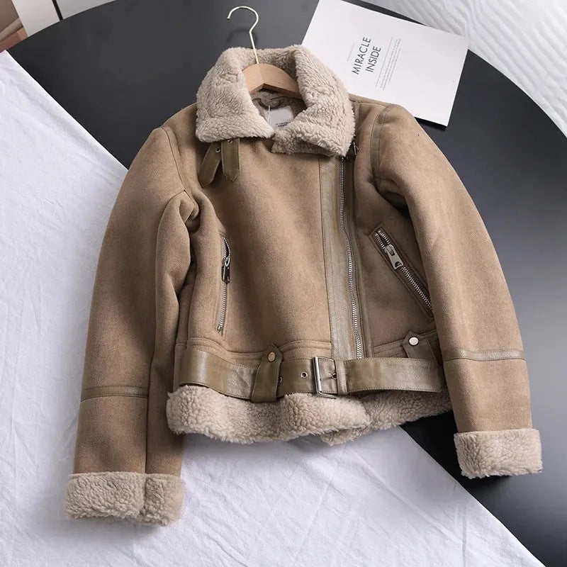 Harper | Women's Moto Jacket | Shearling-Lined · PNY