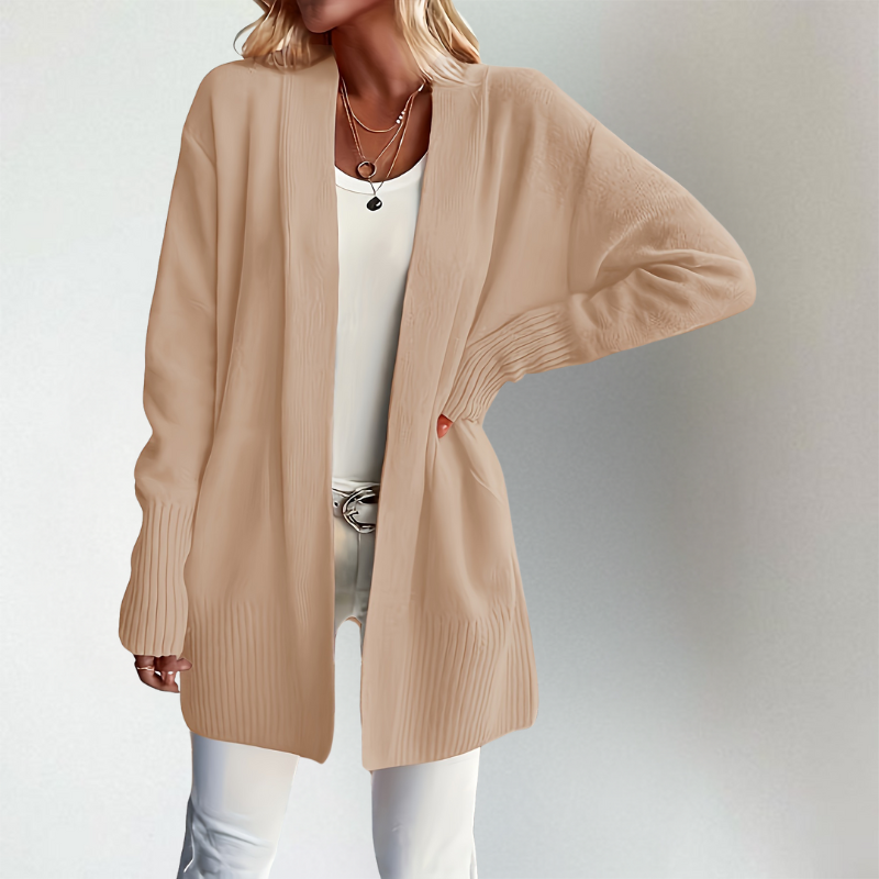 Harper | Women's Open-Front Cardigan | Ribbed Trim · PNY