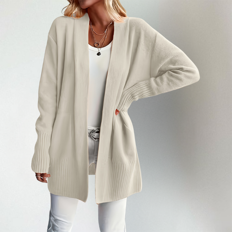 Harper | Women's Open-Front Cardigan | Ribbed Trim · PNY