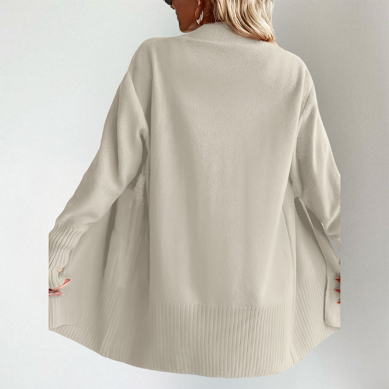 Harper | Women's Open-Front Cardigan | Ribbed Trim · PNY