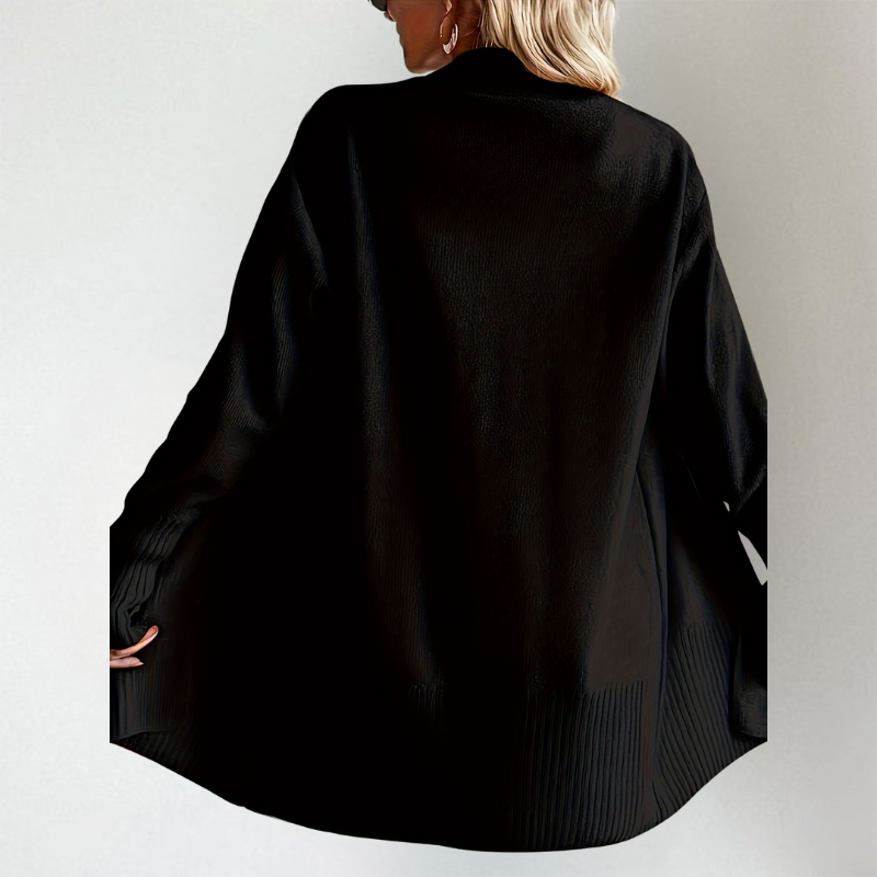 Harper | Women's Open-Front Cardigan | Ribbed Trim · PNY
