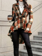 Harper | Women's Open-Front Jacket | Plaid Print · PNY