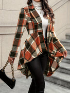 Harper | Women's Open-Front Jacket | Plaid Print · PNY