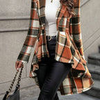 Harper | Women's Open-Front Jacket | Plaid Print · PNY