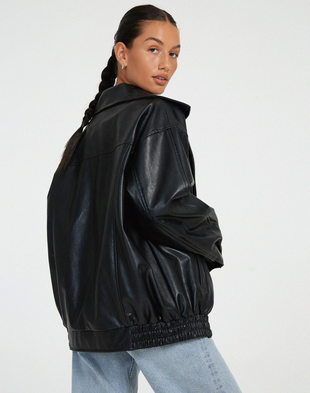 Harper | Women's Oversized Bomber Jacket | Zip-Front · PNY