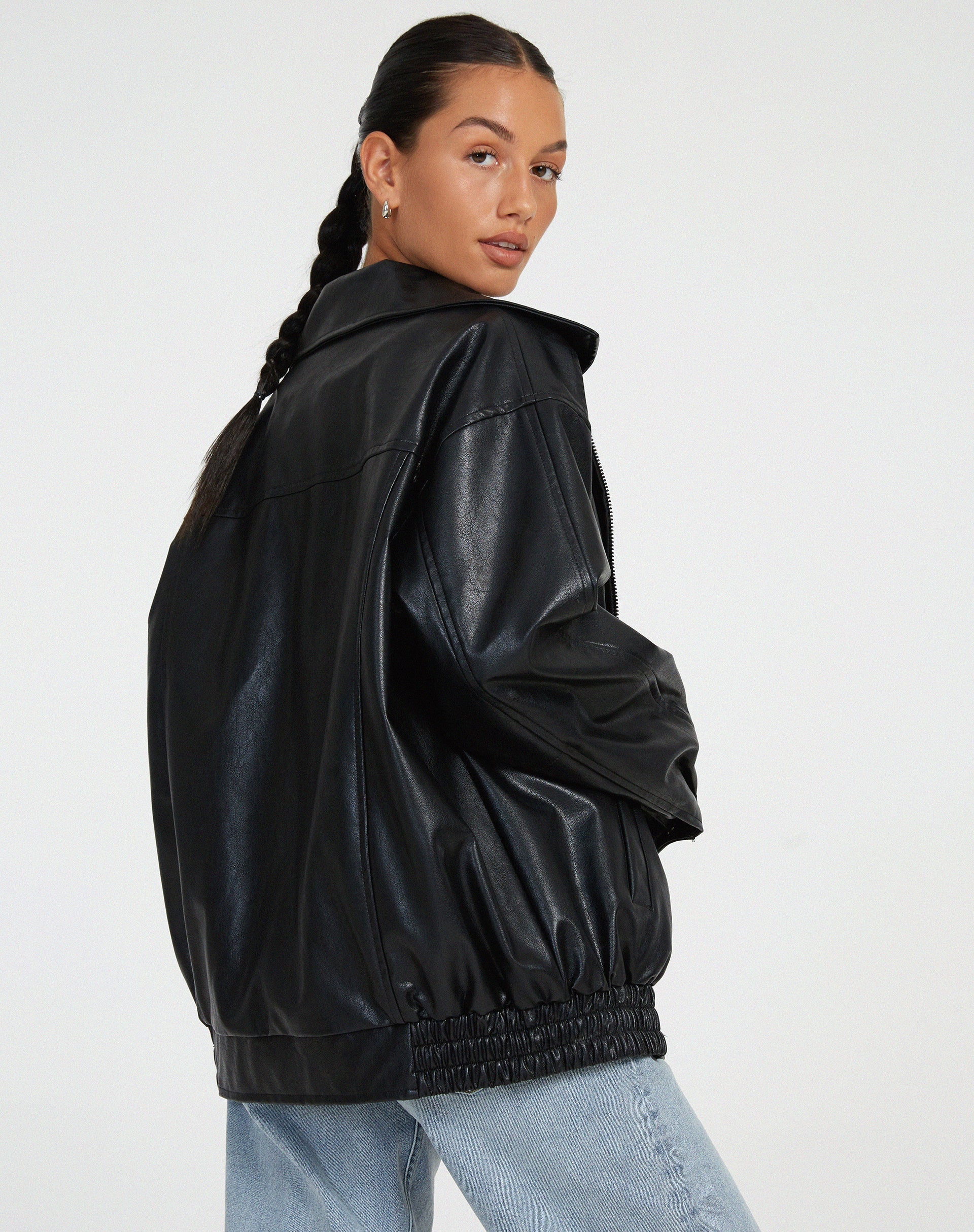 Harper | Women's Oversized Bomber Jacket | Zip-Front · PNY