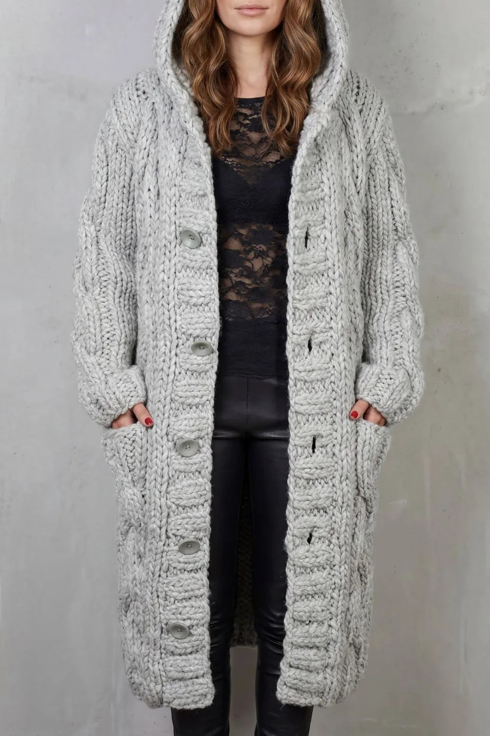 Harper | Women's Oversized Cardigan | Chunky Knit · PNY