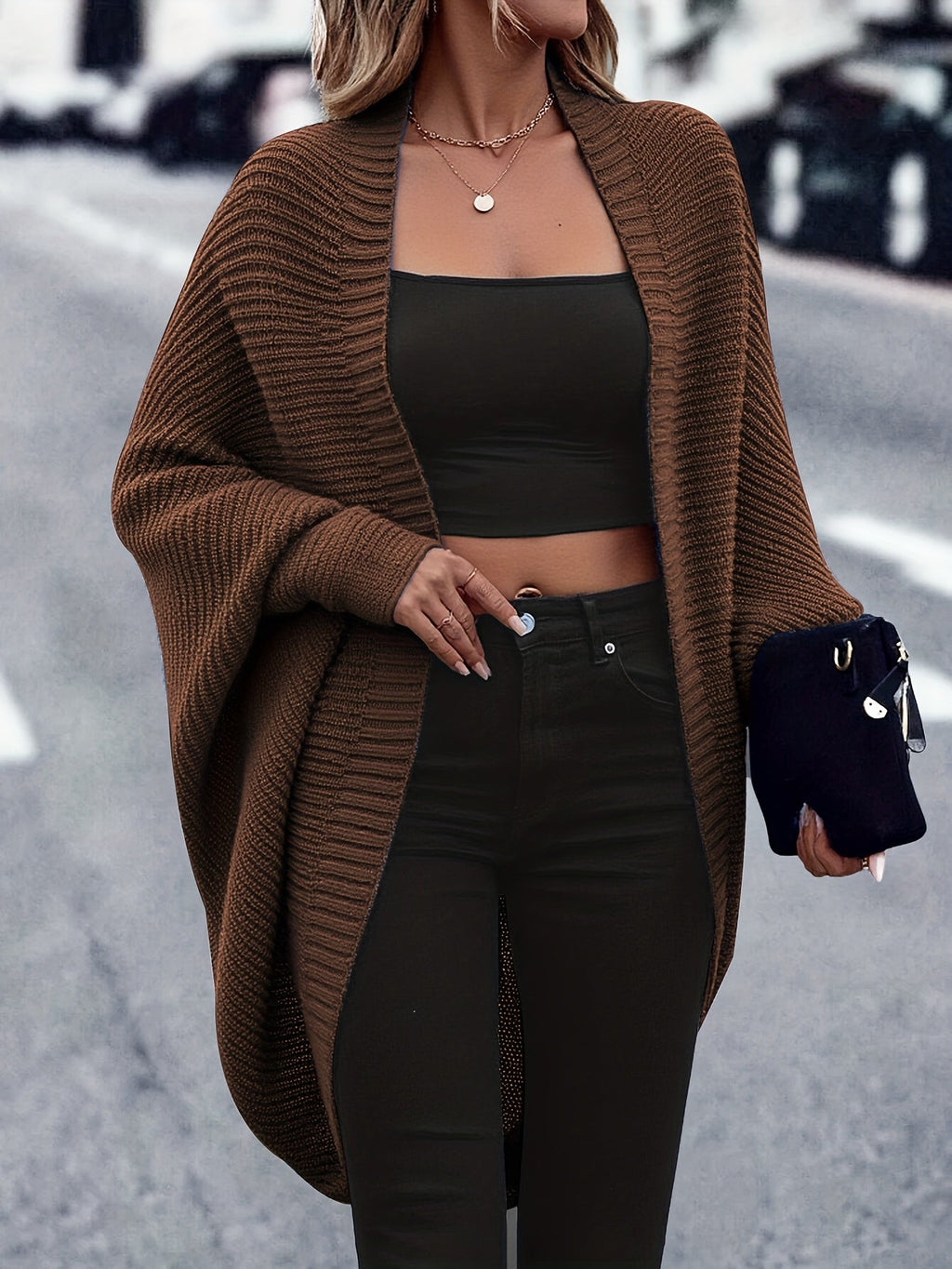 Harper | Women's Oversized Cardigan | Open Front · PNY
