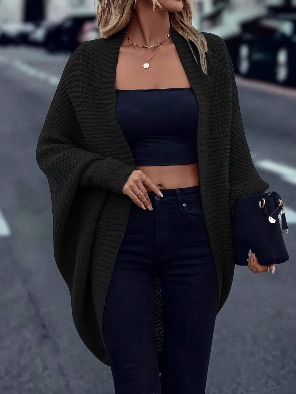 Harper | Women's Oversized Cardigan | Open Front · PNY