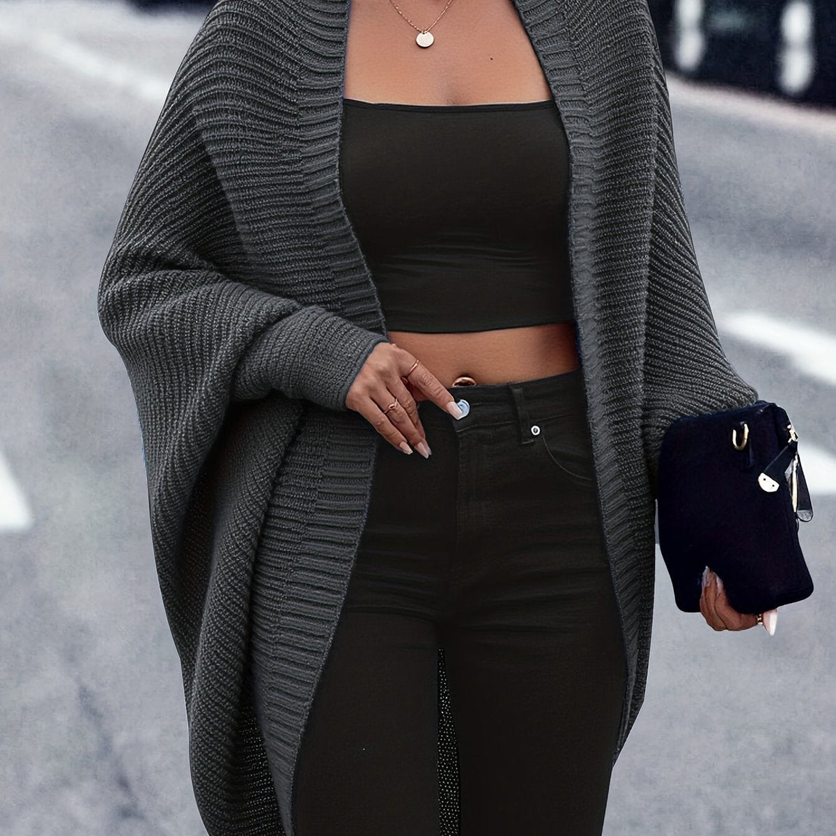 Harper | Women's Oversized Cardigan | Open Front · PNY