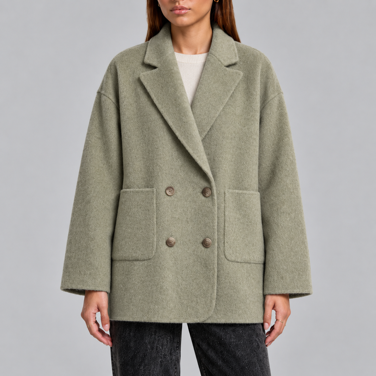Harper | Women's Oversized Coat | Double-Breasted · PNY