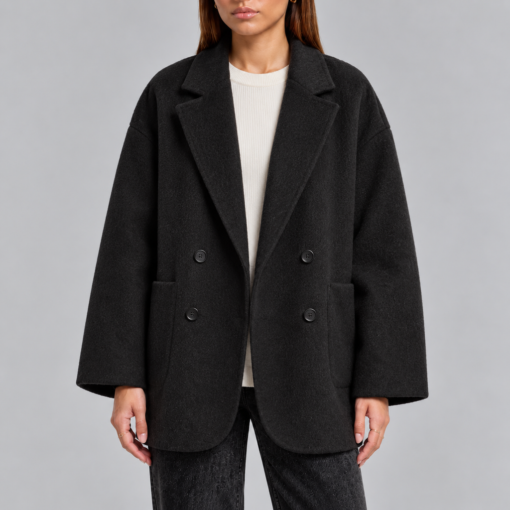 Harper | Women's Oversized Coat | Double-Breasted · PNY