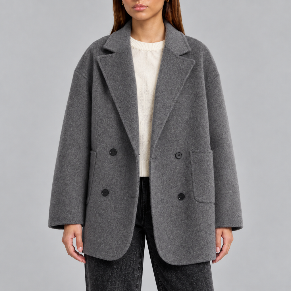 Harper | Women's Oversized Coat | Double-Breasted · PNY
