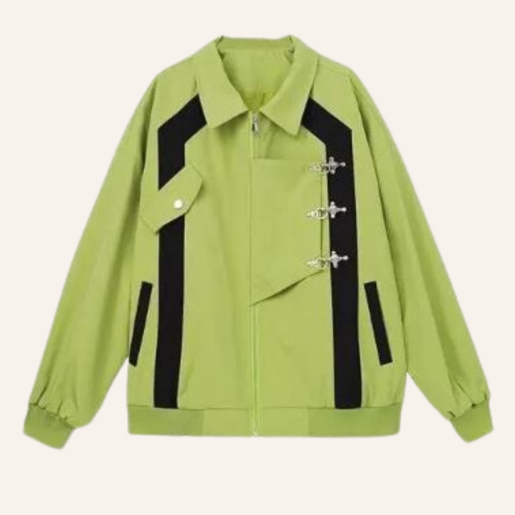 Harper | Women's Oversized Jacket | Buckle Accent · PNY