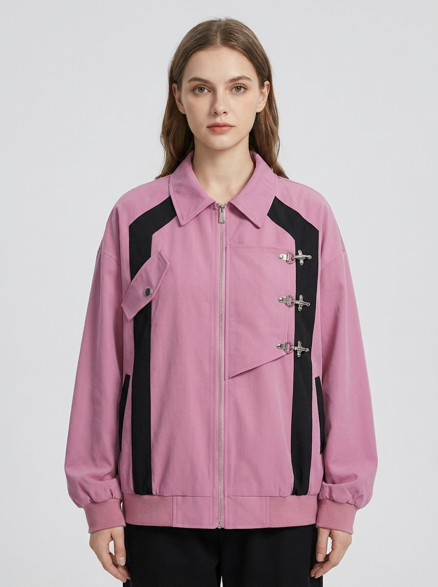 Mila | Women's Oversized Jacket | Buckle Accent