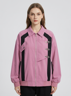 Mila | Women's Oversized Jacket | Buckle Accent