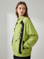 Mila | Women's Oversized Jacket | Buckle Accent