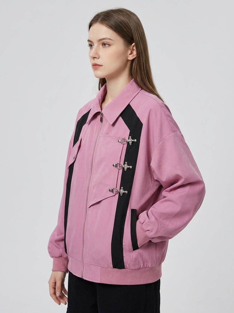 Mila | Women's Oversized Jacket | Buckle Accent
