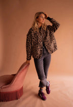 Harper | Women's Oversized Jacket | Leopard Print · PNY