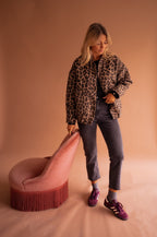 Harper | Women's Oversized Jacket | Leopard Print · PNY
