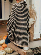 Harper | Women's Oversized Knit Sweater | Striped · PNY